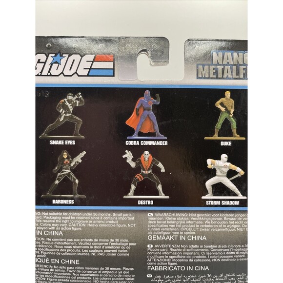 Jada Toys G.I. Joe Nano Metalfigs 100% Die Cast Set Of 6 New - Picture 4 of 9